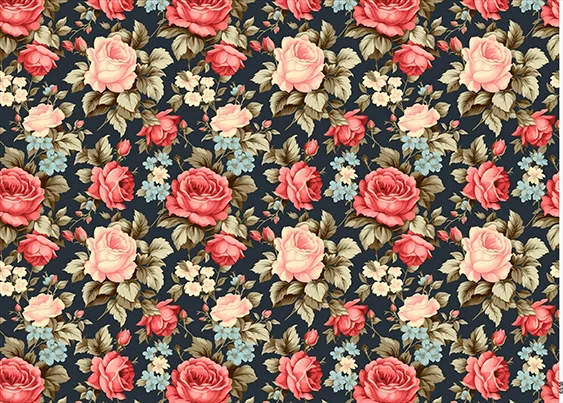 CN6930 Kwiaty Vintage