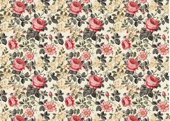 CN6931 Kwiaty Vintage