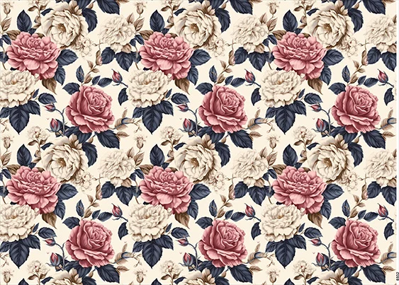 CN6932 Kwiaty Vintage