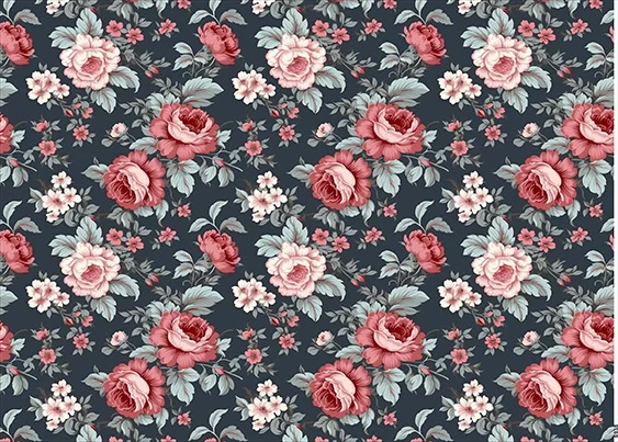 CN6938 Kwiaty Vintage