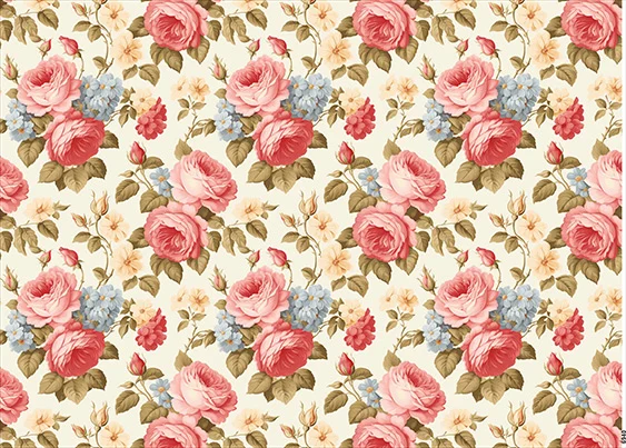 CN6940 Kwiaty Vintage