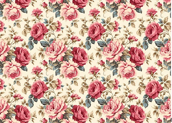 CN6945 Kwiaty Vintage