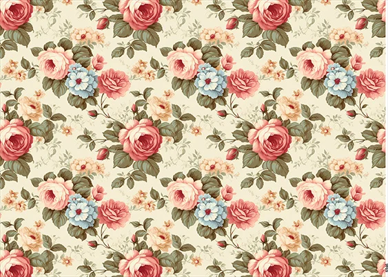 CN6946 Kwiaty Vintage