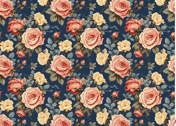 CN6947 Kwiaty Vintage