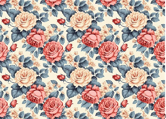 CN6957 Kwiaty Vintage