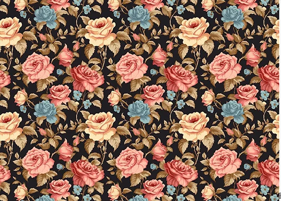 CN6963 Kwiaty Vintage