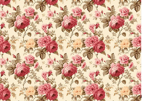 CN6965 Kwiaty Vintage