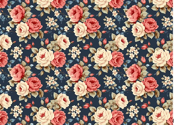 CN6966 Kwiaty Vintage