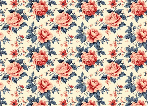 CN6967 Kwiaty Vintage
