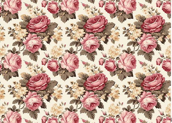 CN6977 Kwiaty Vintage