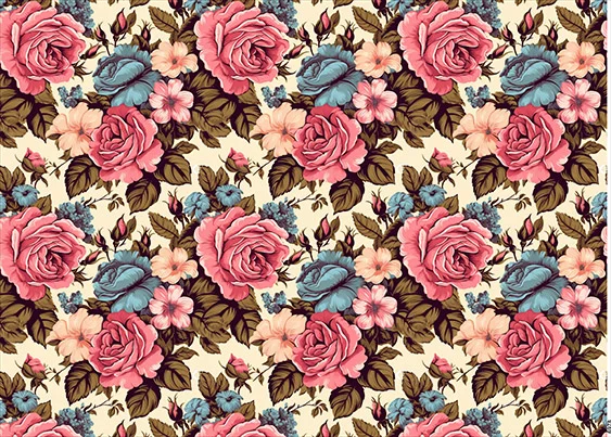 CN6978 Kwiaty Vintage