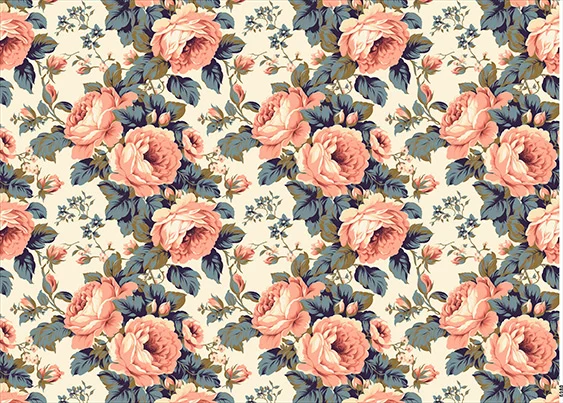 CN6980 Kwiaty Vintage