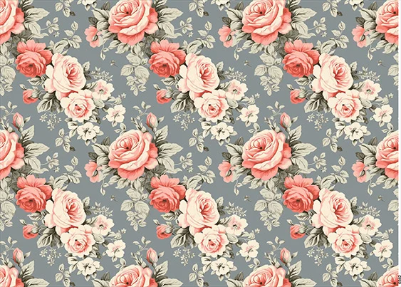 CN6982 Kwiaty Vintage
