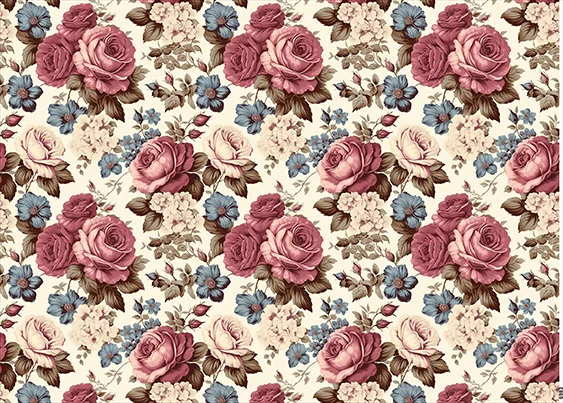 CN6983 Kwiaty Vintage