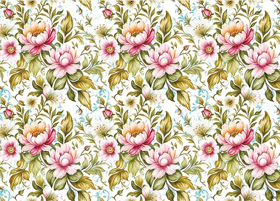 CN7017 Kwiaty Vintage