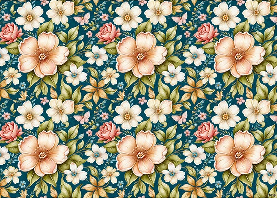 CN7019 Kwiaty Vintage