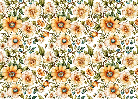 CN7037 Kwiaty Vintage