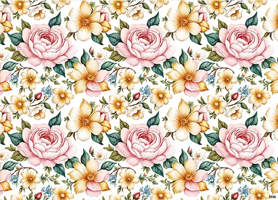 CN7038 Kwiaty Vintage