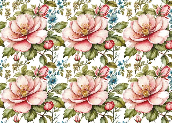 CN7039 Kwiaty Vintage