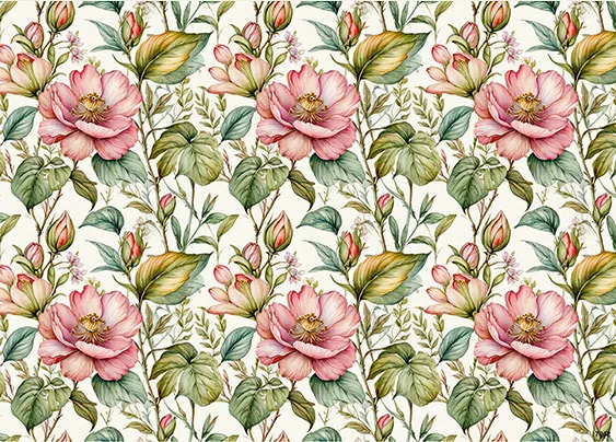 CN7042 Kwiaty Vintage