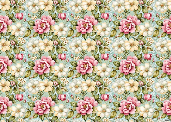 CN7049 Kwiaty Vintage