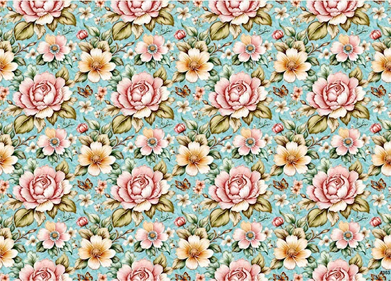 CN7053 Kwiaty Vintage