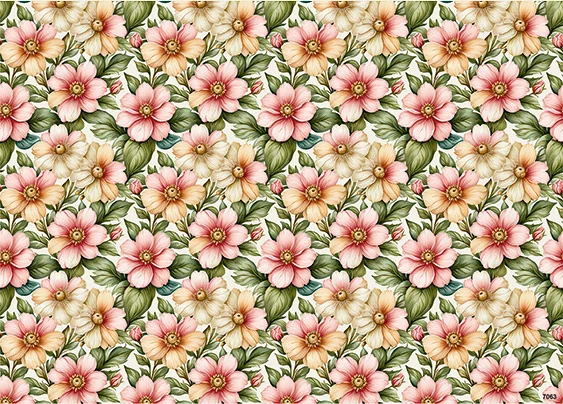 CN7063 Kwiaty Vintage
