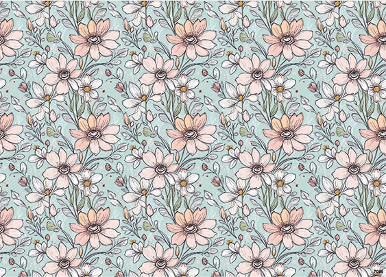 CN7086 Kwiaty Vintage