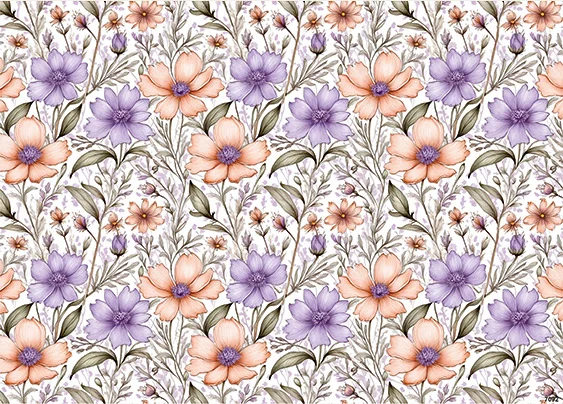 CN7092 Kwiaty Vintage