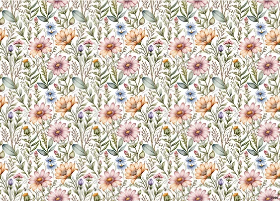 CN7096 Kwiaty Vintage