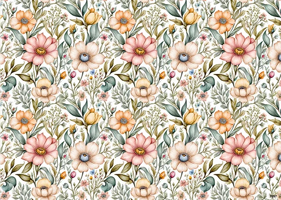 CN7097 Kwiaty Vintage