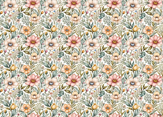 CN7098 Kwiaty Vintage