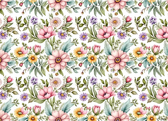CN7101 Kwiaty Vintage