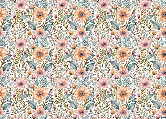 CN7108 Kwiaty Vintage