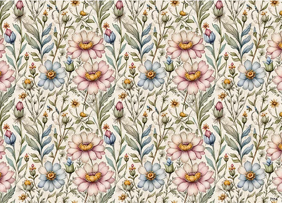 CN7114 Kwiaty Vintage