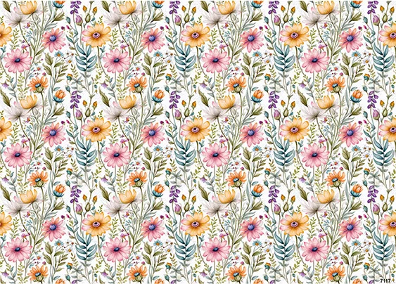 CN7117 Kwiaty Vintage