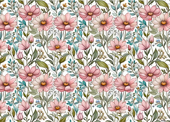 CN7118 Kwiaty Vintage