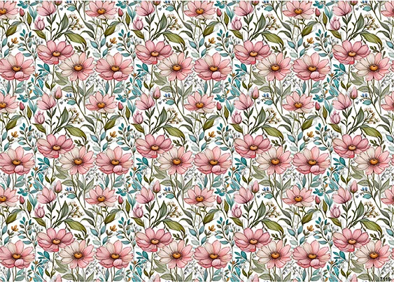 CN7119 Kwiaty Vintage