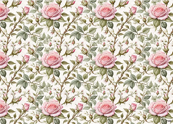 CN7123 Kwiaty Vintage