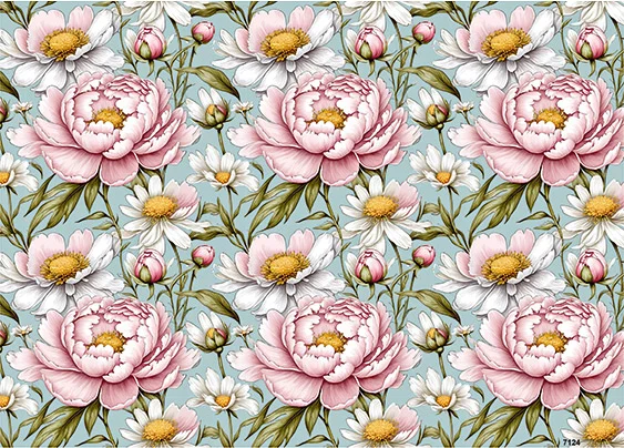 CN7124 Kwiaty Vintage