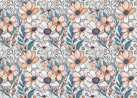 CN7131 Kwiaty Vintage