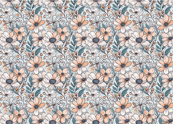 CN7132 Kwiaty Vintage