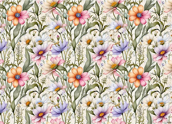 CN7133 Kwiaty Vintage