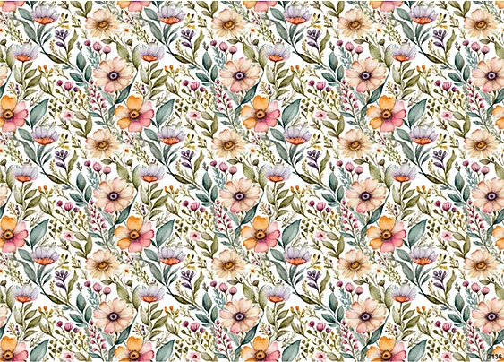 CN7136 Kwiaty Vintage