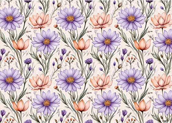 CN7137 Kwiaty Vintage