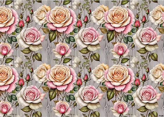 CN7139 Kwiaty Vintage