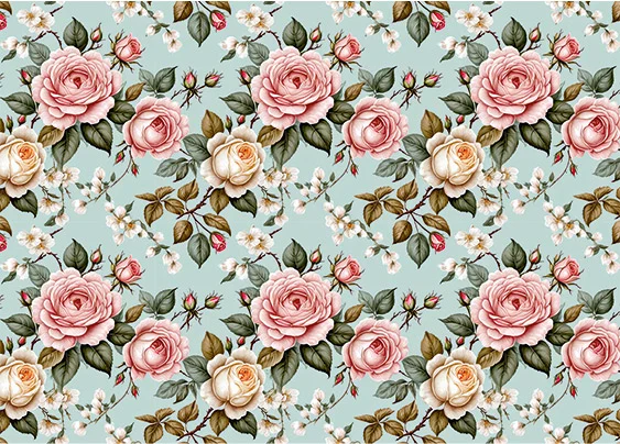 CN7142 Kwiaty Vintage