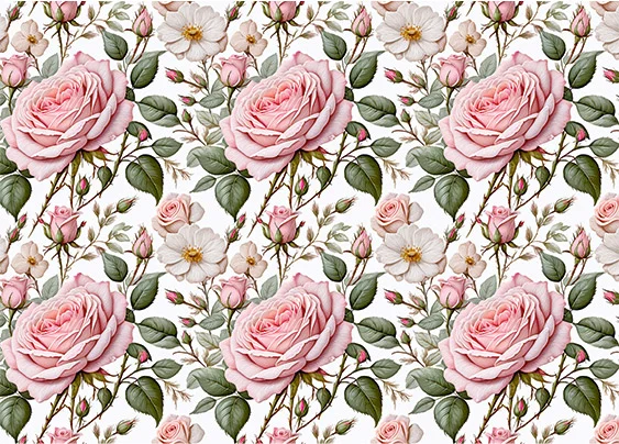 CN7143 Kwiaty Vintage