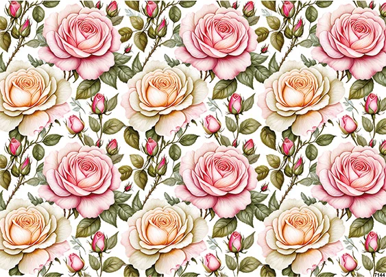 CN7144 Kwiaty Vintage