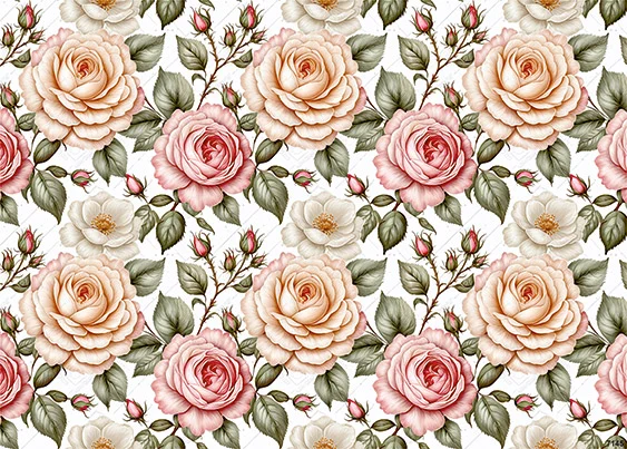 CN7145 Kwiaty Vintage